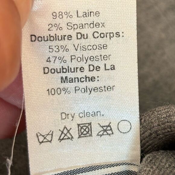 J Crew Schoolboy Blazer Gray Wool Double Button Womens Size 2 - Picture 9 of 11